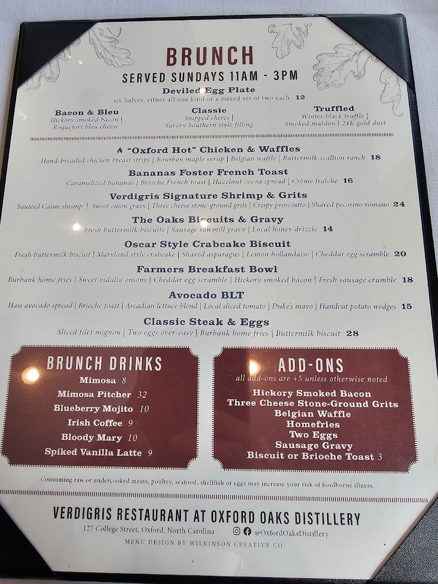 Menu Oxford Oaks Distillery-4